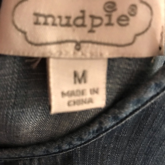 Mud Pie Light Denim Shift Style Dress Size Medium - Picture 4 of 5